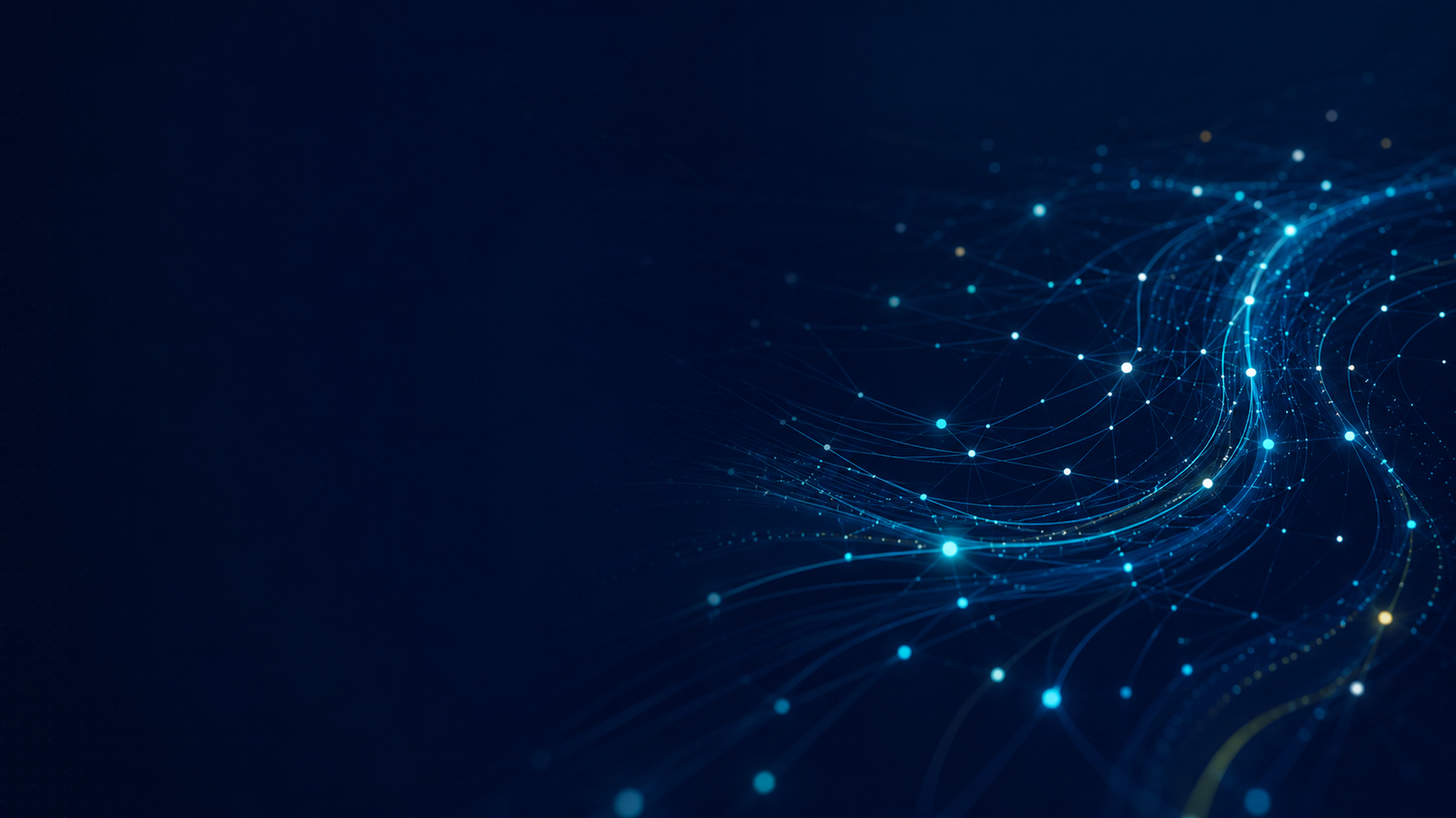 Abstract connected pathways representing enterprise reach, engagement, and a clear path to begin.